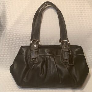 Coach Black Leather Shoulder Bag